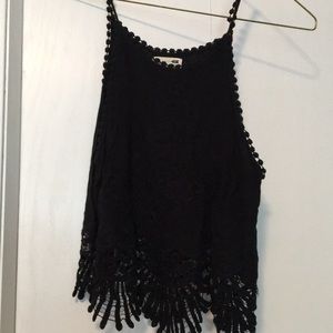 Pac Sun black tank top with design